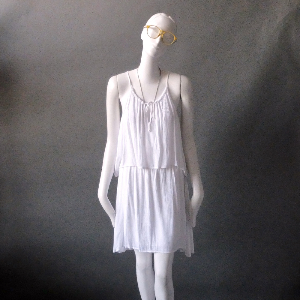 White Gauze Splendid Beach Resort Dress sz M
